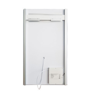 Miroir lumineux ELEGANCE 90x105 cm - éclairage LED central en haut du miroir - interrupteur sensitif en bas