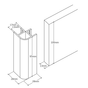 Raccord d'angle pour CREASOCLE 