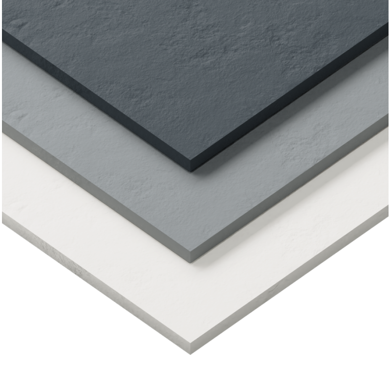 Receveur de douche 90x90 cm extra plat - gris ciment - DIAMANT