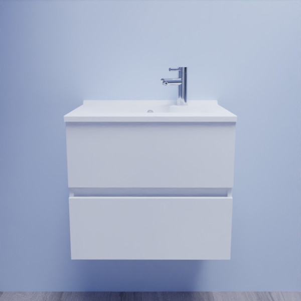 Caisson simple vasque ROSALY 60 - Blanc brillant