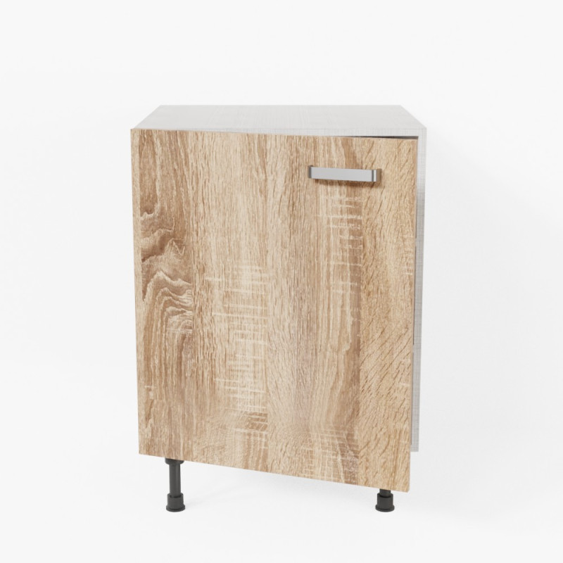 Meuble bas de cuisine - 60 cm - 1 porte - coloris Bardolino