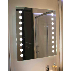 Miroir anti-buée STARLED 70x80 cm - éclairage intégré à LED et interrupteur sensitif