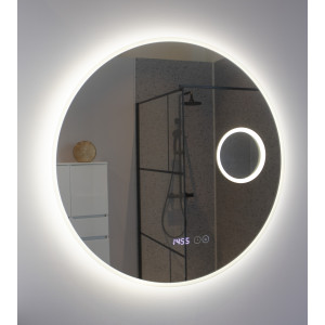 Miroir RONDINARA Ø 60cm - horloge et loupe