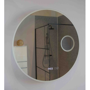 Miroir RONDINARA Ø 60cm - horloge et loupe
