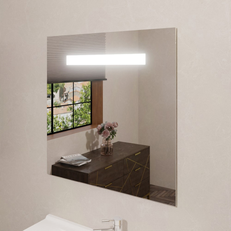 Miroir lumineux ELEGANCE 80x80 cm - sans interrupteur sensitif