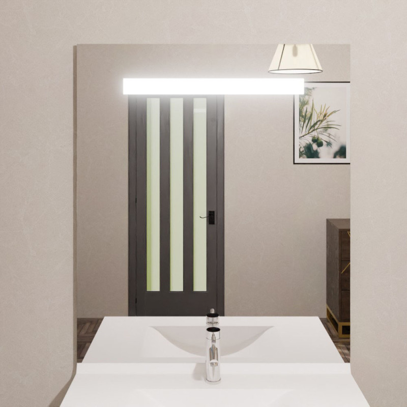 Miroir lumineux ELEGANCE 90x105 cm - sans interrupteur sensitif
