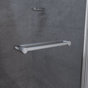 Porte de douche 120 cm pivotante double porte - OCEANE  PMR Droite