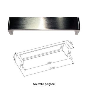 Kitchenette K17 - 140 cm avec emplacement réfrigérateur