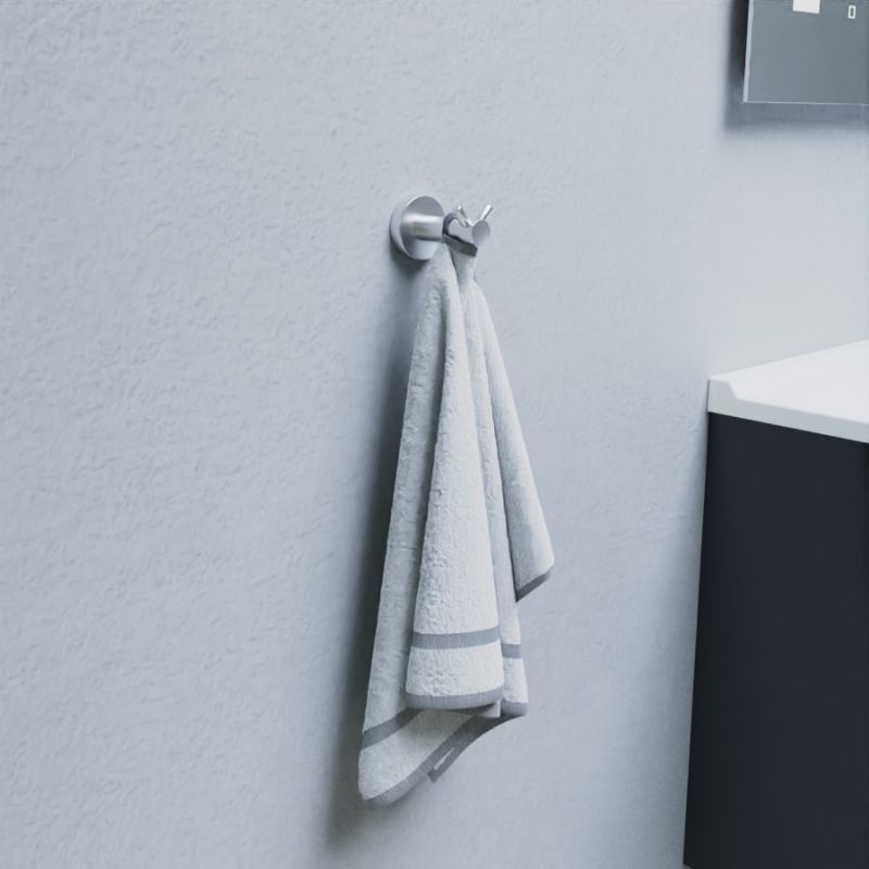 IDesign Saugnapf Haken 2er Set - Transparente Wandhaken Ohne Bohren Für Bad & Küche