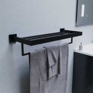 Porte serviettes multi - Noir mat