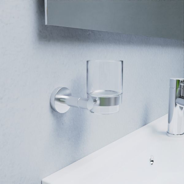 Porte-gobelet élégant En Verre Inversé En Acier Inoxydable Pour