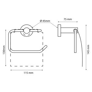 Distributeur dérouleur papier toilette 