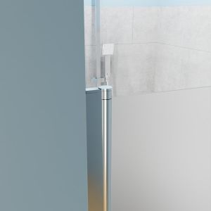 Porte de douche sablée pivotante SANDY 90 cm