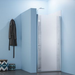 Porte de douche sablée pivotante SANDY 80 cm