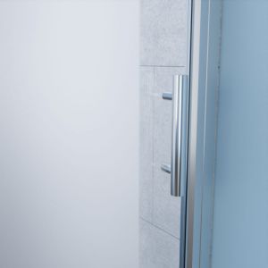 Porte de douche sablée pivotante SANDY 80 cm