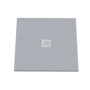 Receveur de douche 90x90 cm extra plat - gris ciment - DIAMANT