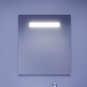 Miroir lumineux ELEGANCE 70x80 cm  - éclairage LED intégré en haut du miroir