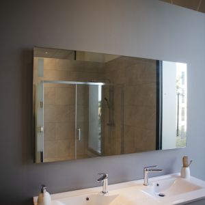 Miroir anti-buée PRESTIGE 140x80 cm - éclairage intégré à LED et interrupteur sensitif