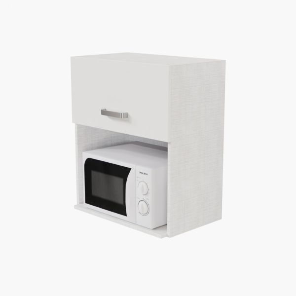 Meuble de cuisine pour micro-ondes - 60 cm - Coloris blanc