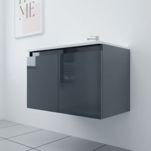 Pack meuble + vasque PROLINE 80 cm - Gris anthracite