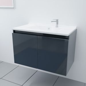 Pack meuble + vasque PROLINE 80 cm - Gris anthracite