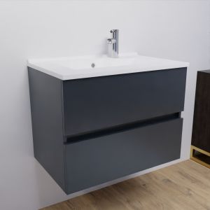 Pack meuble + vasque ROSALY 70 cm - Gris anthracite