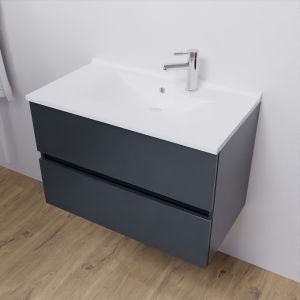 Pack meuble + vasque ROSALY 80 cm - Gris anthracite