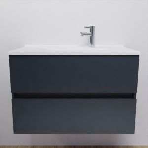 Pack meuble + vasque ROSALY 80 cm - Gris anthracite