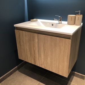 Pack meuble + vasque PROLINE 80 cm - Cambrian Oak