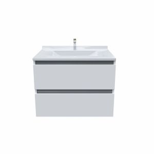 Meuble salle de bain ARLEQUIN 70 cm x 55 cm - Blanc et gris