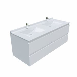 Meuble double vasque ARLEQUIN 140 cm - Coloris au choix