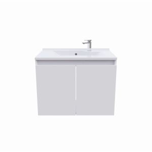 Meuble simple vasque PROLINE 70 cm - Blanc brillant