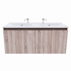Meuble double vasque 140 cm PROLINE - Cambrian oak