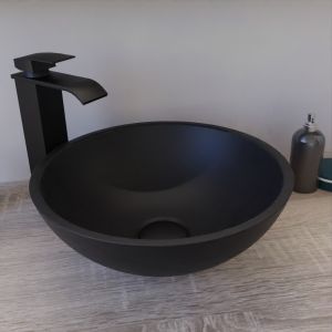 Vasque ronde à poser TREND - Noir mat