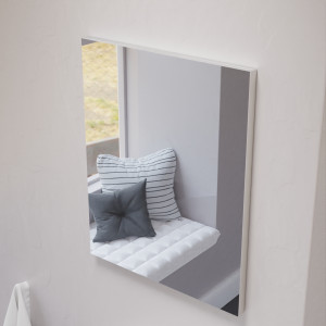 Miroir simple LILA 42 cm x 55 cm avec chant alu