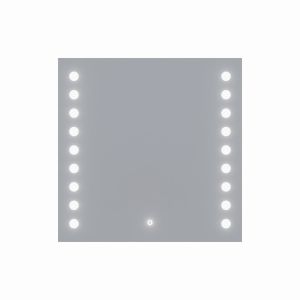 Miroir anti-buée STARLED 80x80 cm - éclairage intégré à LED et interrupteur sensitif