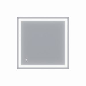 Miroir LED avec antibuée et interrupteur sensitif VISTA 80x80 cm