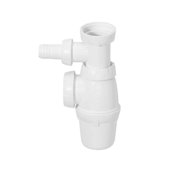 Siphon évier avec raccord lavevaisselle WIRQUIN