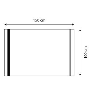 Drap de bain - 100x150 cm - Bleu ciel