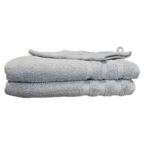 Serviette de bain - 50x100 cm - Gris galet