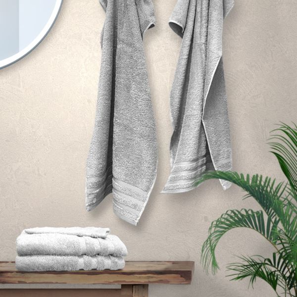 Drap de bain - 100x150 cm - Gris galet