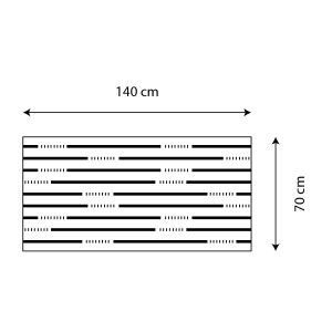 Serviette de bain - 70x140 cm - Multicolore