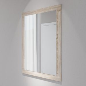 Miroir MIRALT - cadre coloris bois cambrian oak  80 cm x109 cm