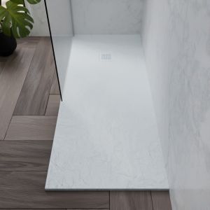 Receveur de douche 170x70 cm extra plat - blanc - DIAMANT