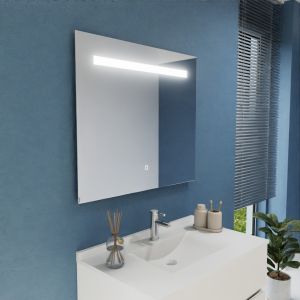 Miroir lumineux ELEGANCE 90x80 cm - avec interrupteur sensitif