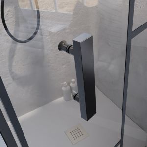 Porte de douche pivotante style verrière ATELIA80 cm