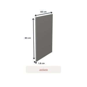 Cuisine d'extérieur en inox haut de gamme 180 cm avec plan de travail emplacement plancha et frigo KX07