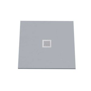 Receveur de douche 80x80 cm extra plat - DIAMANT - coloris gris ciment