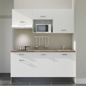 Kitchenette K30L-PT - 180 cm avec plan de travail et évier Kitchenette K30L-PT - 180 cm avec plan de travail et évier
