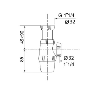 Ensemble meuble de salle de bain IDEA avec emplacement lave-linge plan  vasque déportée à gauche 124cm blanc - CUISIBANE - IDM00_124GBL_F